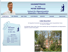 Tablet Screenshot of hausarzt-rappold.de